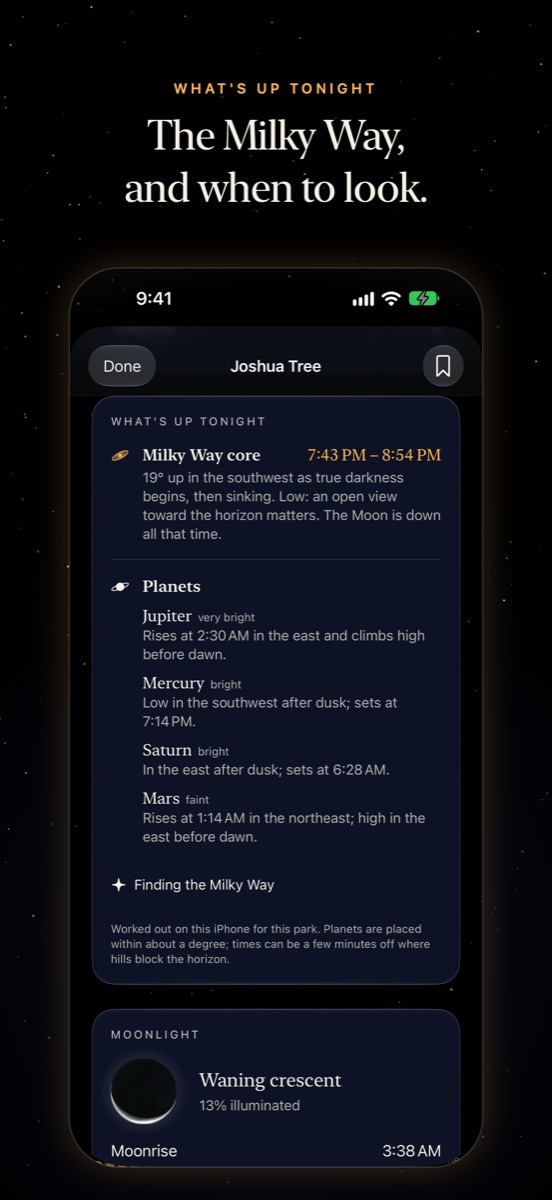 What's up tonight: the Milky Way core's times and the planets.